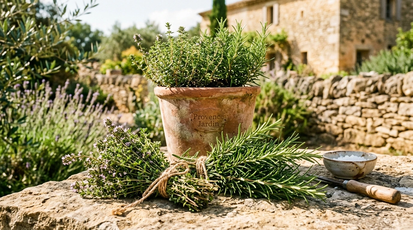 Herbes aromatiques thym romarin provence